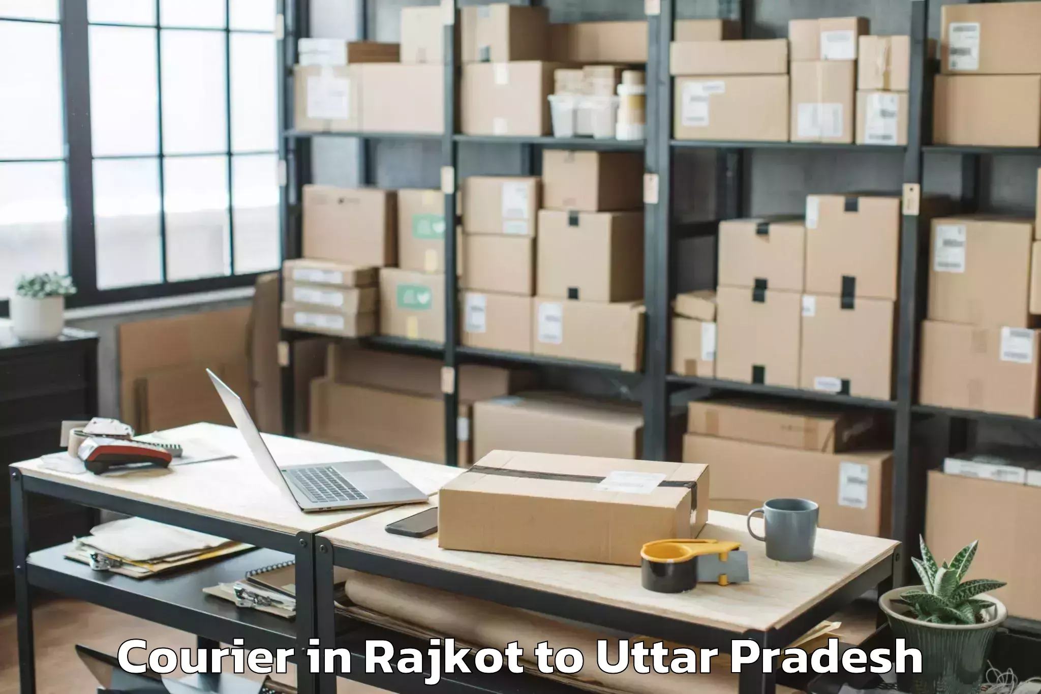 Get Rajkot to Iit Kanpur Courier